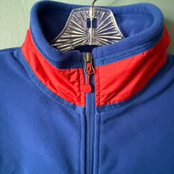 Vineyard Vines Men's Small Harbor Fleece Vest Aviator Blue / Red - Picture 6 of 13